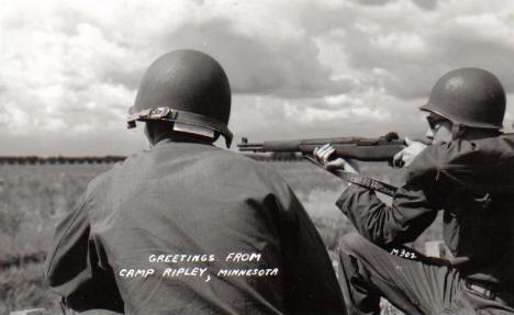 Greetings from Camp Ripley Minnesota, 1940's