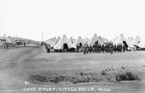 Camp Ripley scene, 1940's