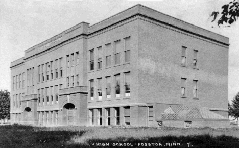 High School, Fosston Minnesota, 1930's?