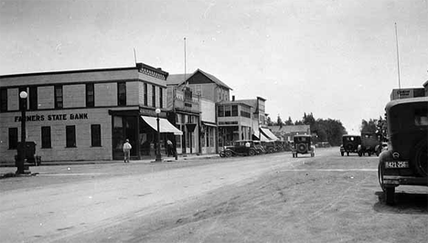 Street scene, Fosston Minnesota, 1934