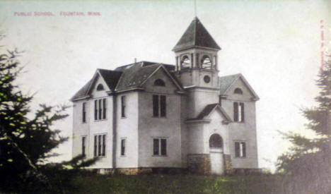 Public School, Fountain Minnesota, 1909