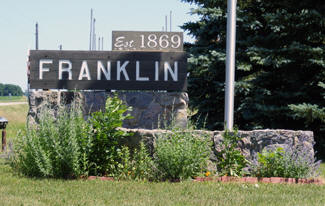 Franklin Minnesota welcome sign