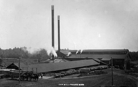 Sawmill, Frazee Minnesota, 1908