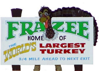 Frazee Minnesota sign