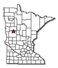 Location of Frazee Minnesota
