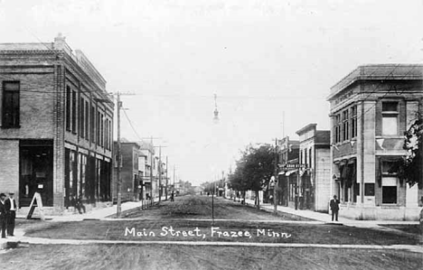 Main Street, Frazee  Minnesota, 1905