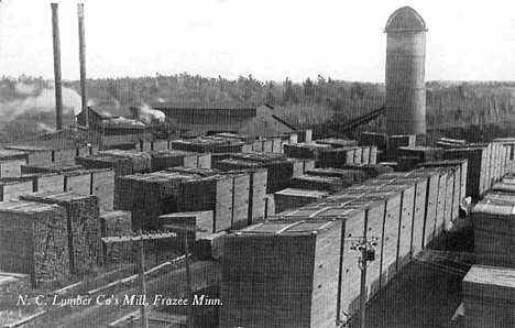 N. C. Lumber Company's mill, Frazee Minnesota, 1915