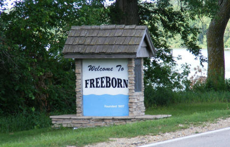 Welcome Sign, Freeborn Minnesota, 2010