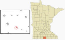 Location of Frost, Minnesota