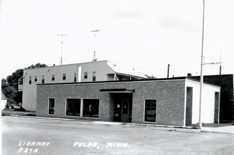 Library, Fulda Minnesota, 1950's?