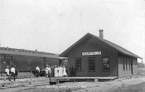 Great Northern Depot, Garfield Minnesota, 1910