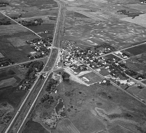 Aerial view, Garfield Minnesota, 1971