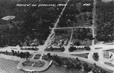 Air view of Garrison Minnesota, 1950