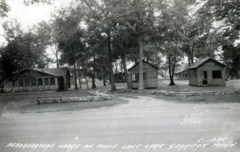 Headquarters Lodge on Mille Lacs Lake, Garrison Minnesota, 1947