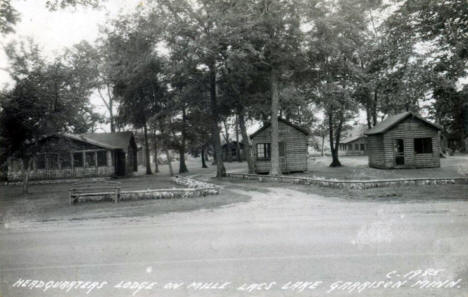 Headquarters Lodge on Mille Lacs Lake, Garrison Minnesota, 1947