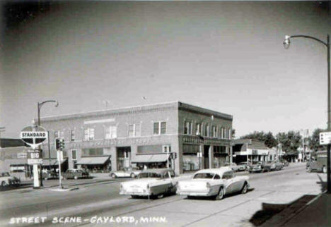 Street scene, Gaylord Minnesota, 1950's