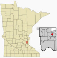 Location of Gem Lake Minnesota