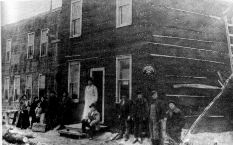 Gosline Hotel and Saloon, Gemmell Minnesota, date unknown