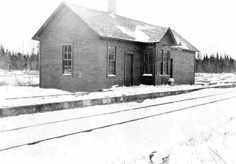 Depot at Gemmell Minnesota 1910