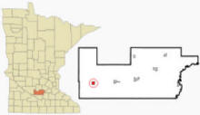 Location of Gibbon, Minnesota