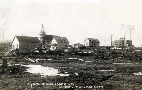 New addition to Gilbert Minnesota, 1909