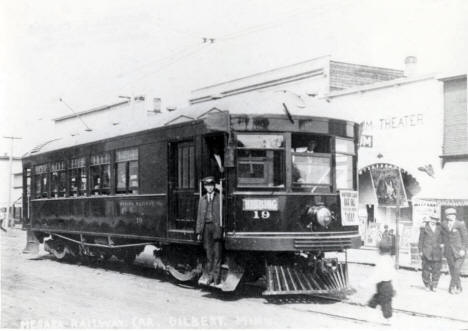Mesabi Railroad Streetcar, Gilbert Minnesota, 1912