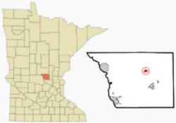 Location of Gilman, Minnesota