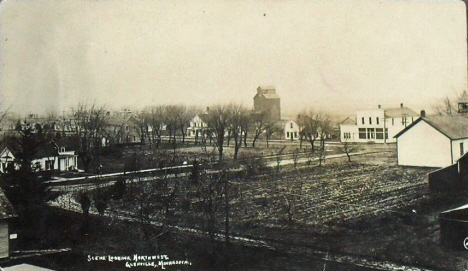 Scene looking northwest, Glenville Minnesota, 1910's?