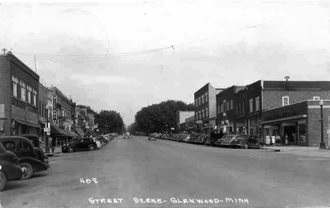 Street Scene, Glenwood Minnesota, 1952