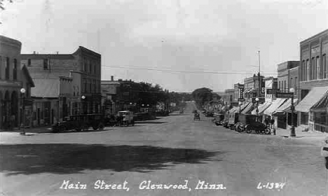 Main Street, Glenwood Minnesota, 1920's