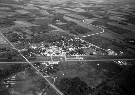 Aerial view, Gonvick Minnesota, 1984