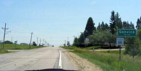 Entering Gonvick Minnesota, 2008