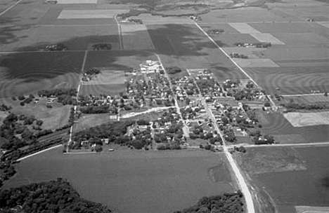 Aerial view, Good Thunder Minnesota, 1973