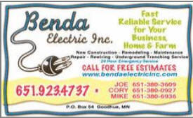 Benda Electric Inc, Goodhue Minnesota