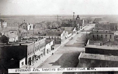 Studdard Avenue looking east, Graceville Minnesota, 1900's