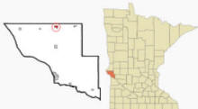 Location of Graceville, Minnesota