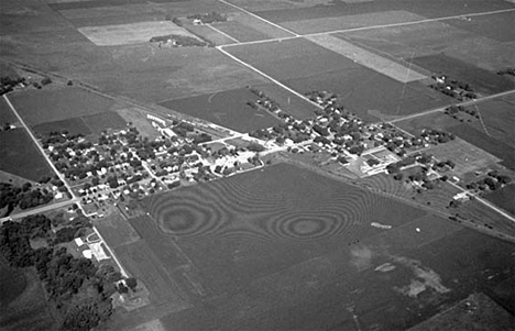 Aerial view, Granada Minnesota, 1974