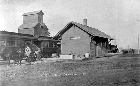 C. M. and St. Paul depot, Granada Minnesota, 1905