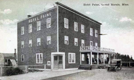 Hotel Paine, Grand Marais Minnesota, 1922