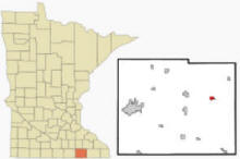Location of Grand Meadow, Minnesota