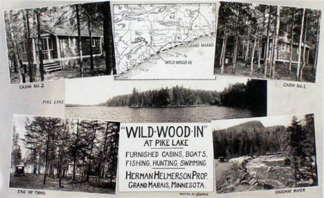 Wild-Wood-In at Pike Lake, Grand Marais Minnesota, 1930's