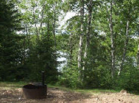 Two Island Lake Campground in the Superior National Forest near Grand Marais Minnesota