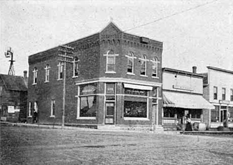 East side of Main Street, Grand Meadow Minnesota, 1906