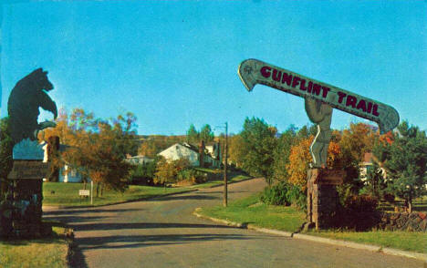 Entrance to the Gunflint Trail, Grand Marais Minnesota, 1958