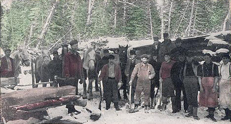 Lumber Camp, Grand Rapids Minnesota, 1910