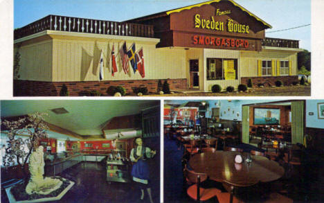 Sveden House Smorgasbord, Grand Rapids Minnesota, 1960's