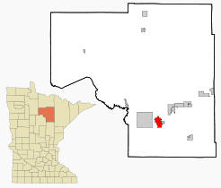 Location of Grand Rapids, Minnesota
