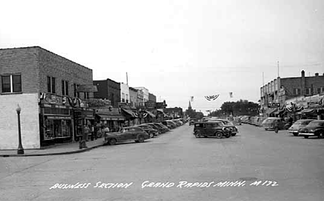 Business section, Grand Rapids Grand Rapids Minnesota, 1950?