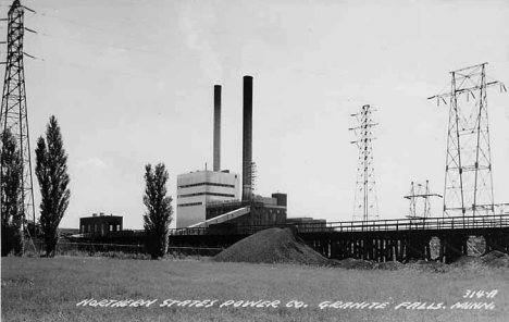 Northern States Power Company, Granite Falls Minnesota, 1950's?