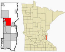 Location of Grant, Minnesota